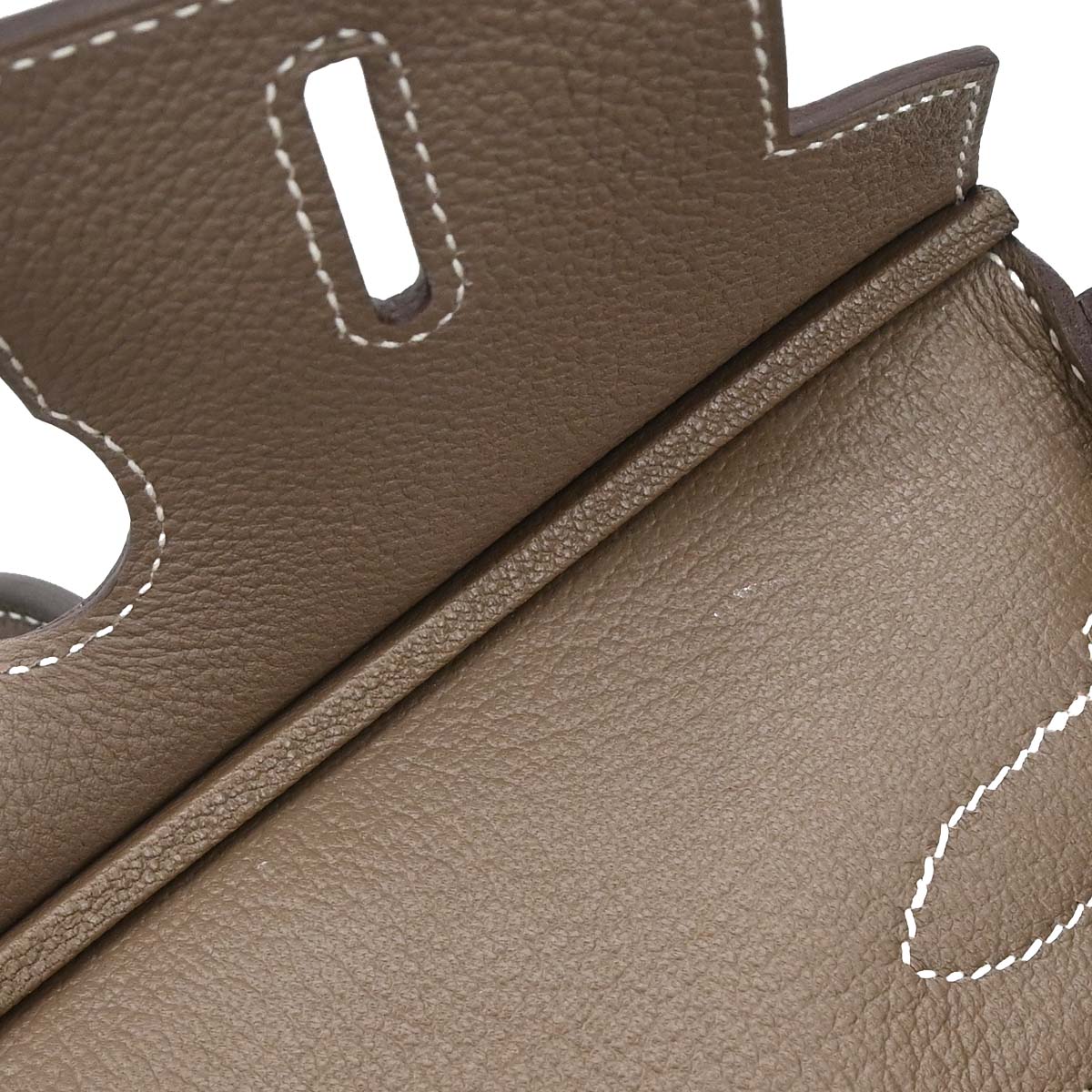 Hermes Etoupe Gray Togo Birkin 30 Handbag