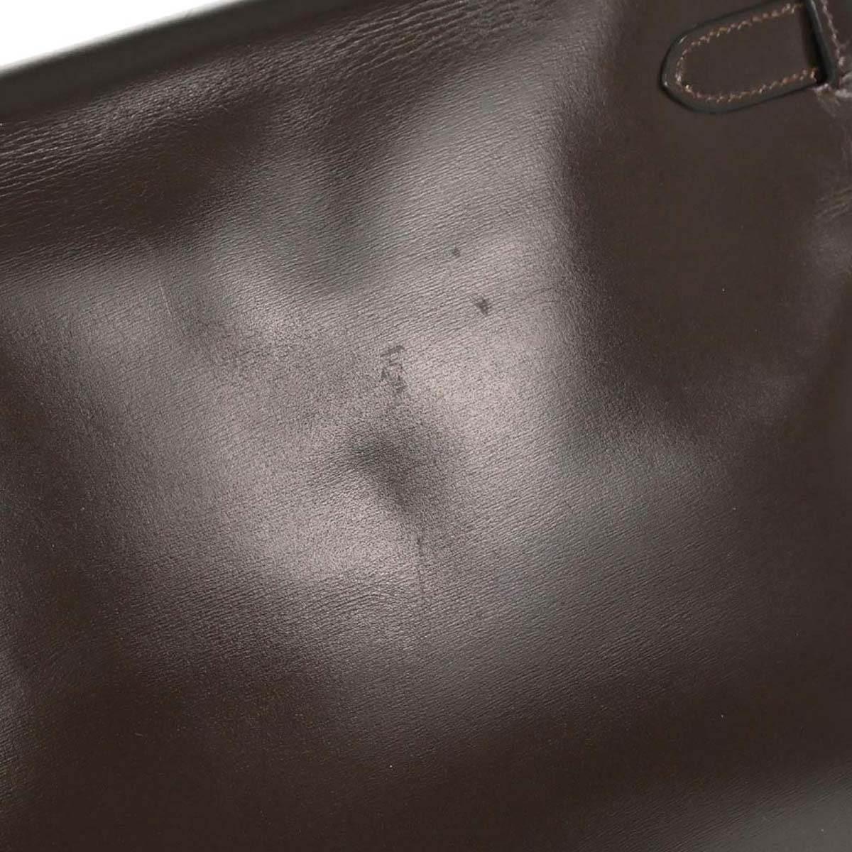 Hermes Havane Box Calf Kelly 32 Retourne Handbag