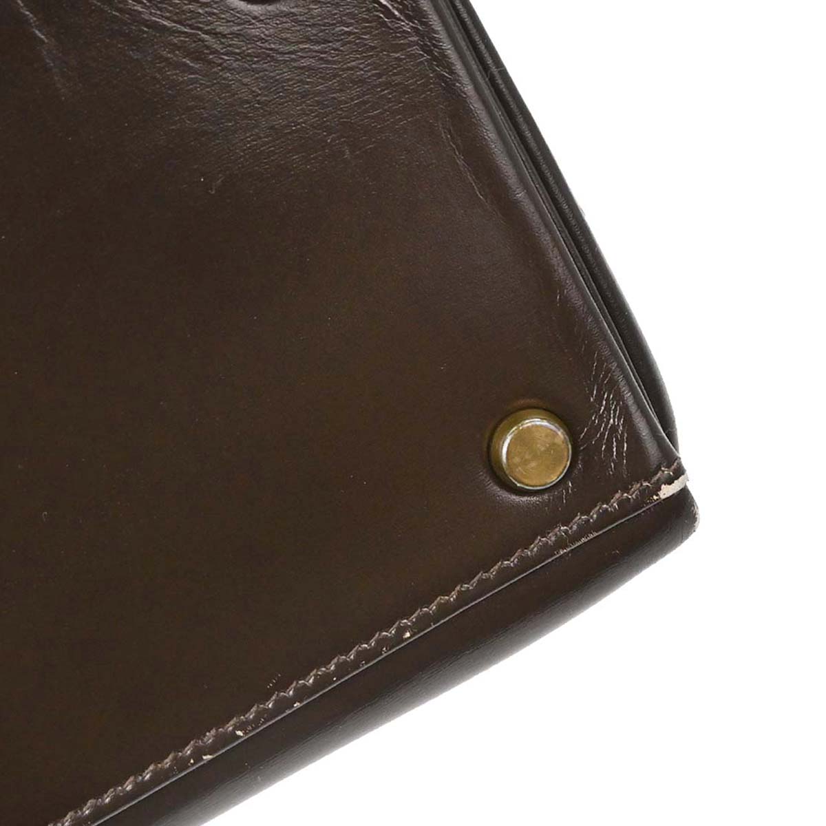 Hermes Havane Box Calf Kelly 32 Retourne Handbag
