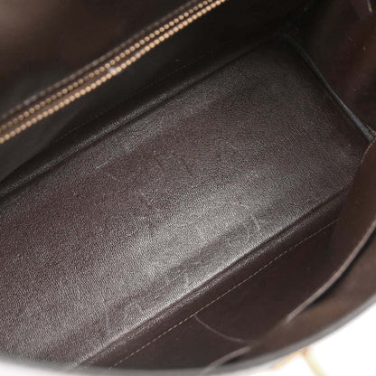 Hermes Havane Box Calf Kelly 32 Retourne Handbag