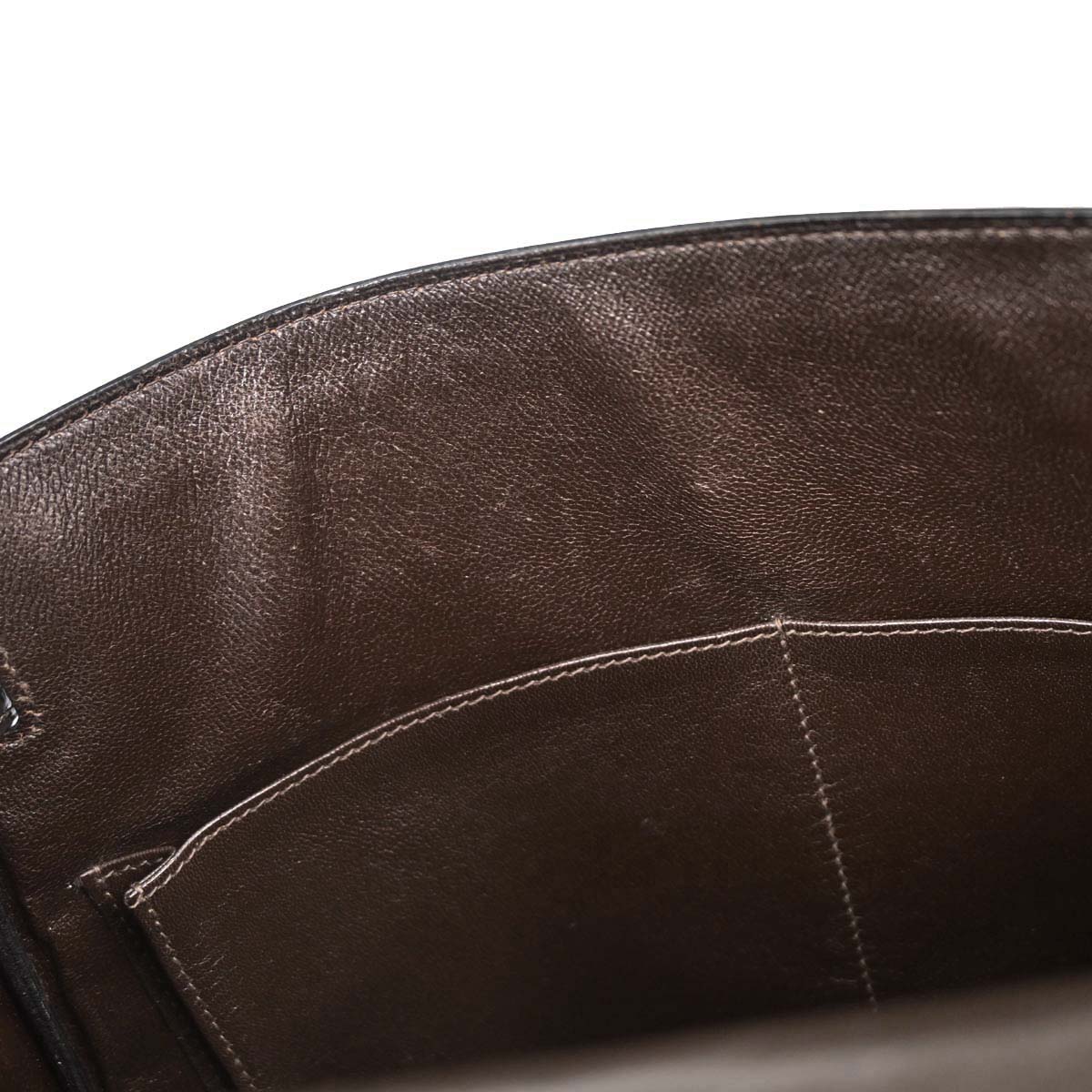 Hermes Havane Box Calf Kelly 32 Retourne Handbag