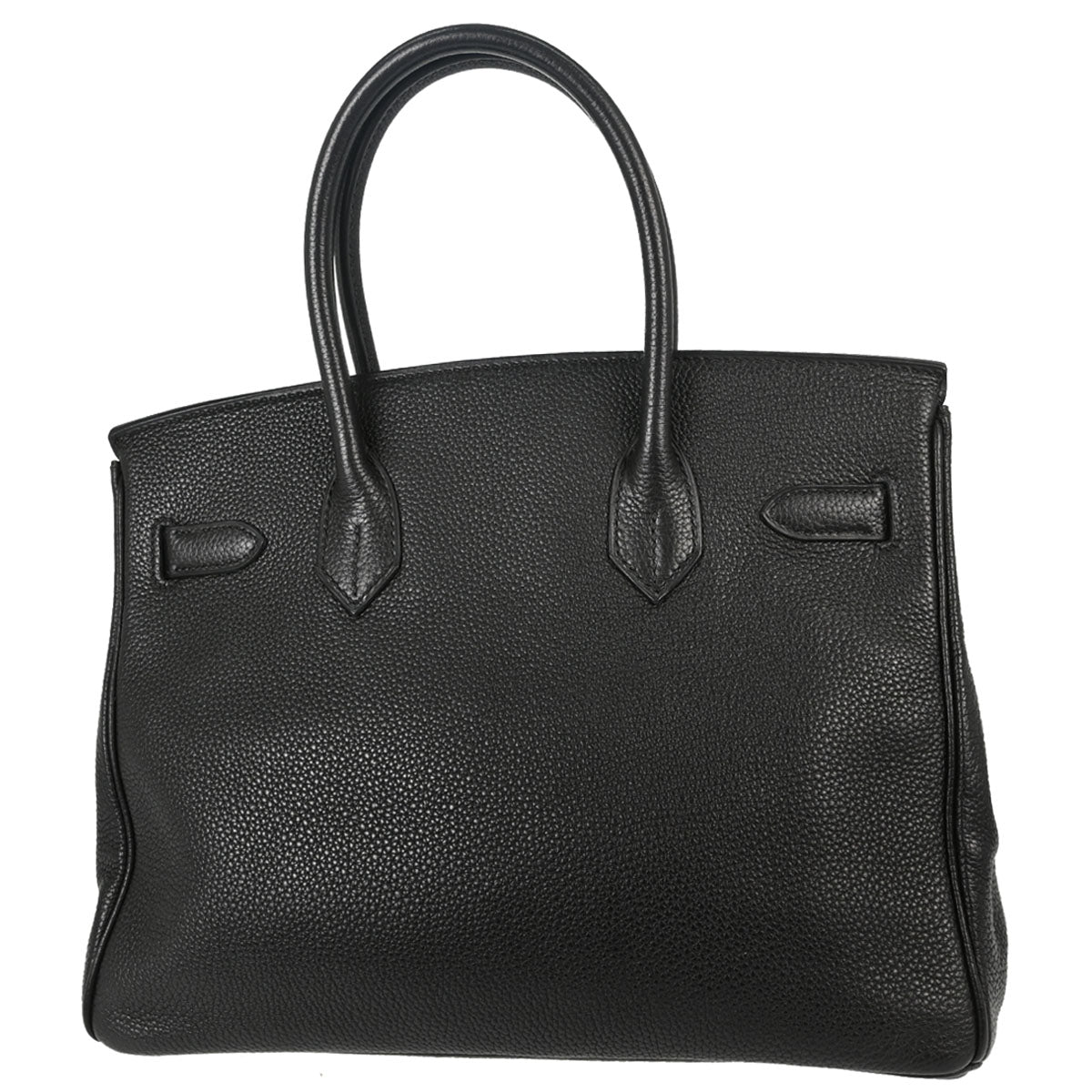 Hermes Black Taurillon Clemence Birkin 30 Handbag