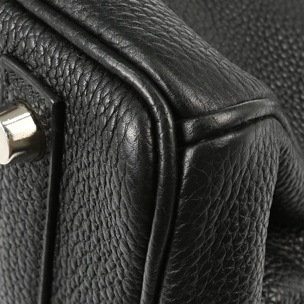 Hermes Black Taurillon Clemence Birkin 30 Handbag