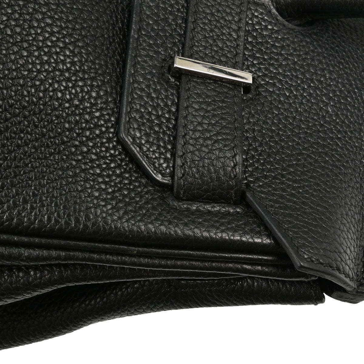 Hermes Black Taurillon Clemence Birkin 30 Handbag