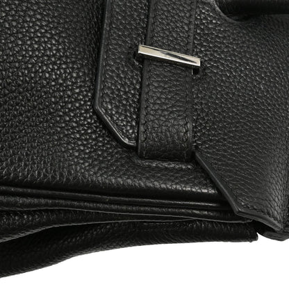 Hermes Black Taurillon Clemence Birkin 30 Handbag