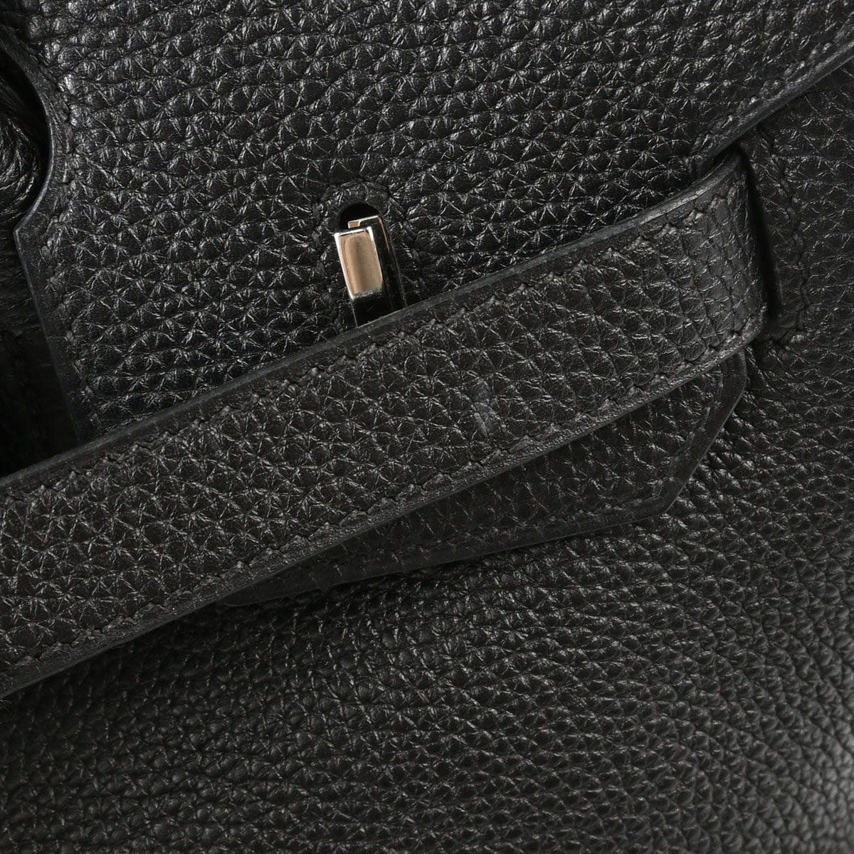 Hermes Black Taurillon Clemence Birkin 30 Handbag