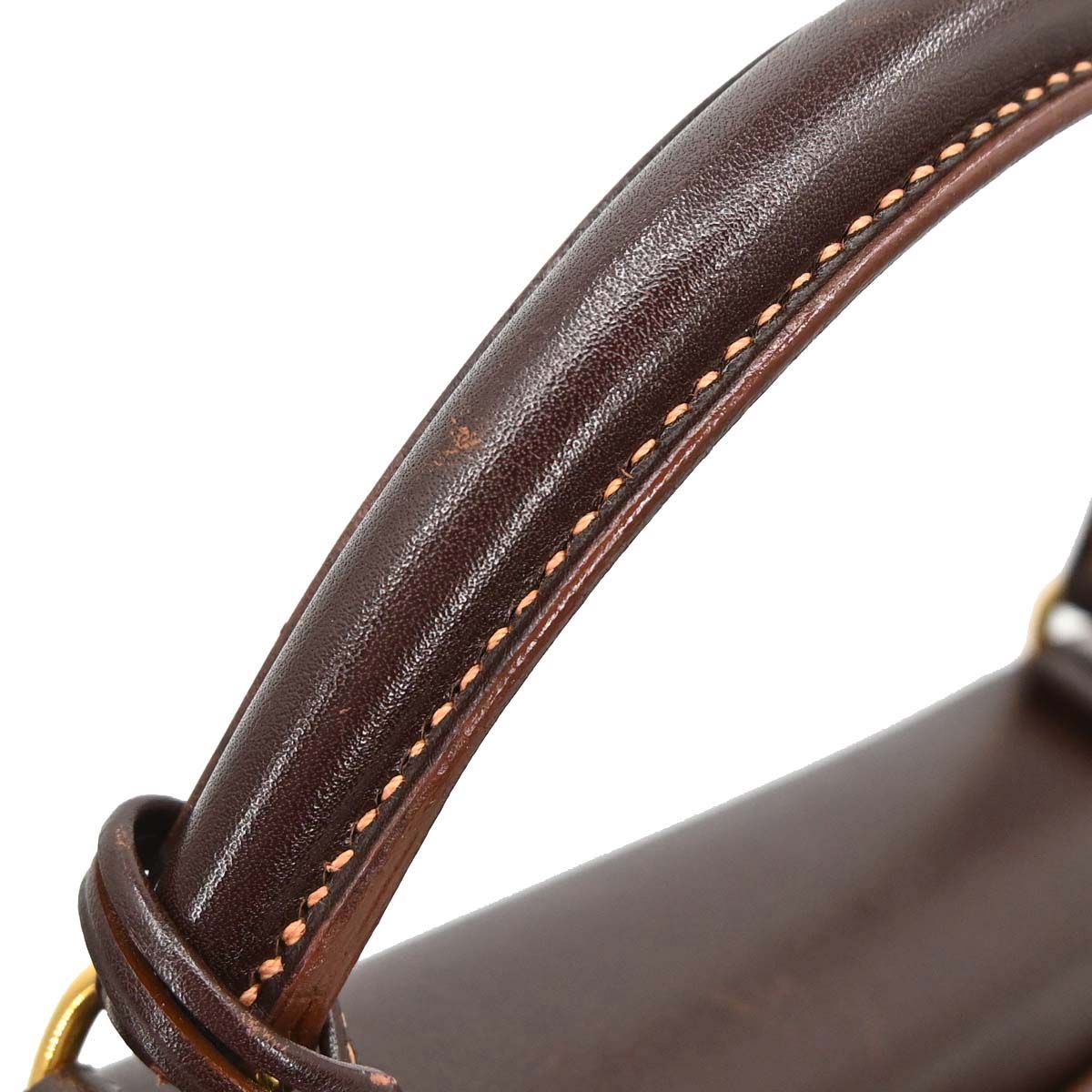 Hermes Havane Gulliver Kelly 28 Retourne 2way Shoulder Handbag