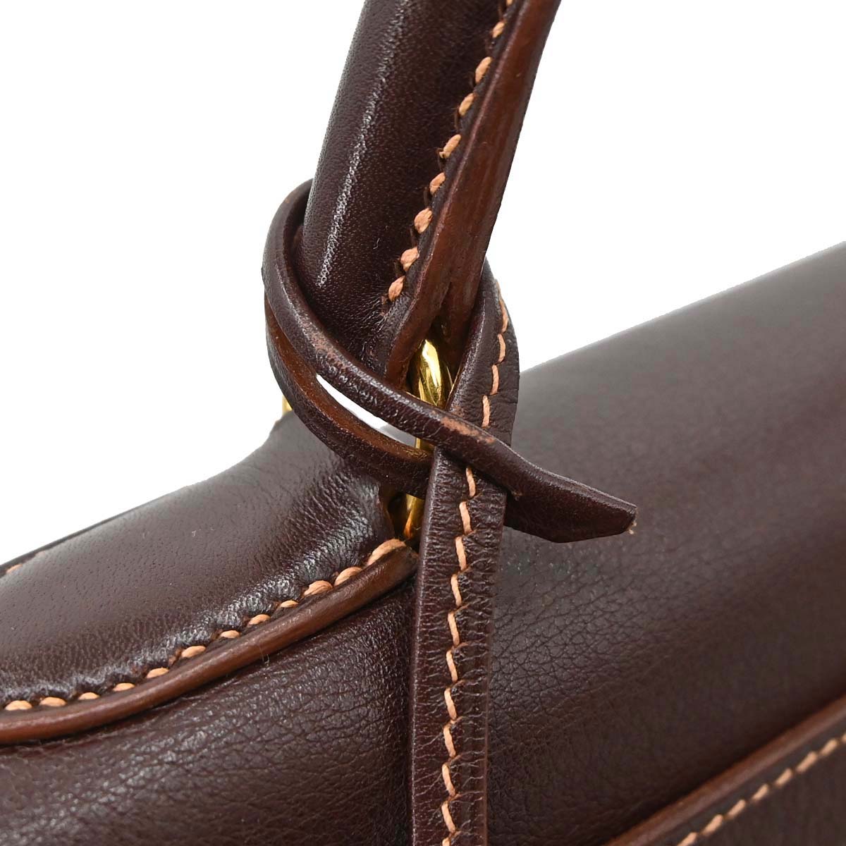 Hermes Havane Gulliver Kelly 28 Retourne 2way Shoulder Handbag