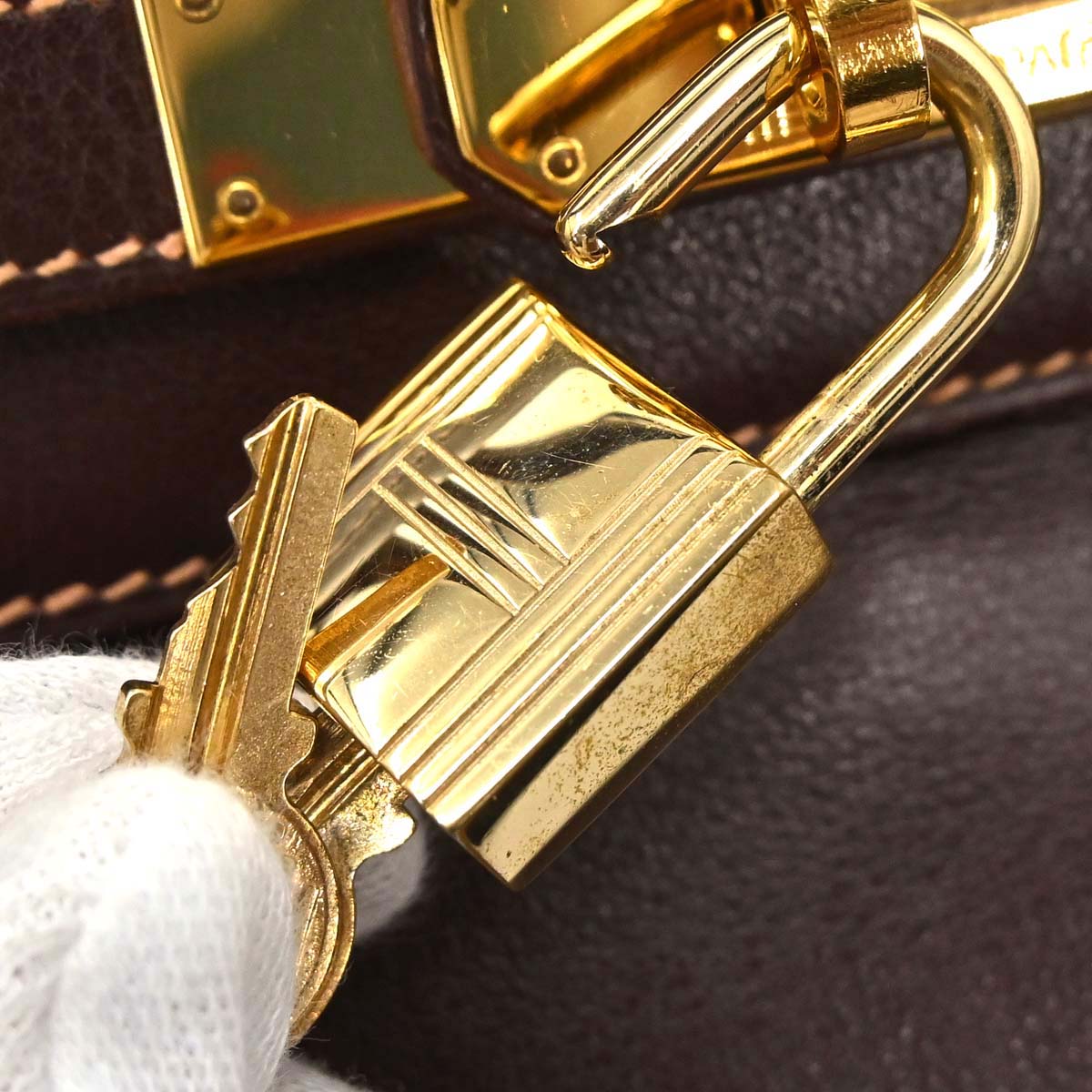 Hermes Havane Gulliver Kelly 28 Retourne 2way Shoulder Handbag