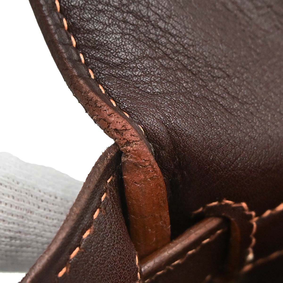Hermes Havane Gulliver Kelly 28 Retourne 2way Shoulder Handbag