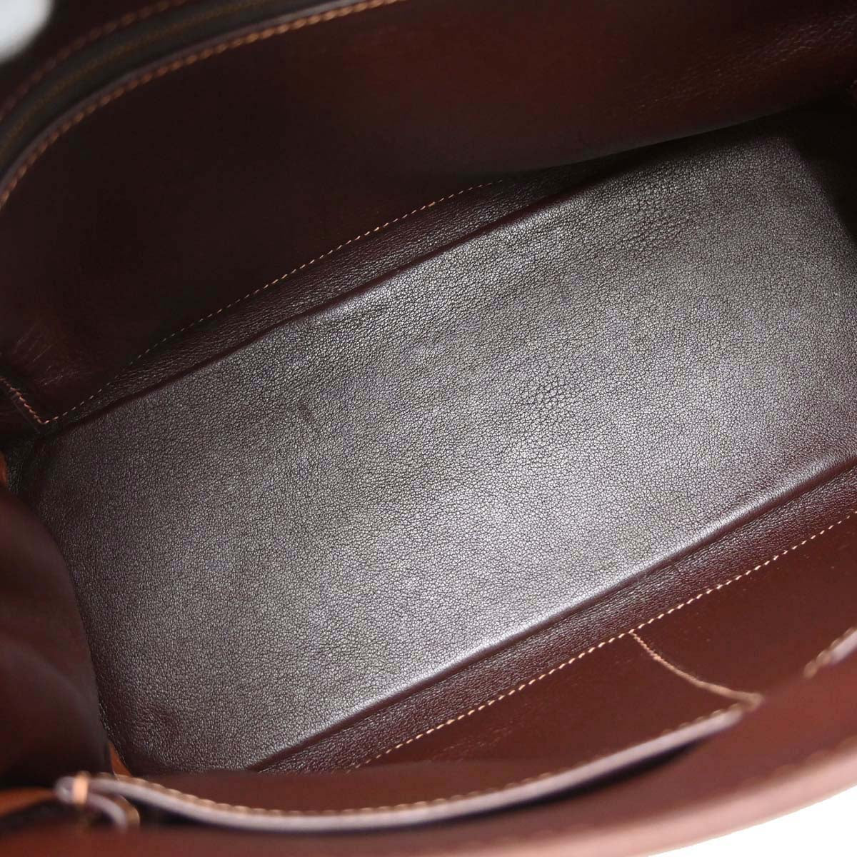 Hermes Havane Gulliver Kelly 28 Retourne 2way Shoulder Handbag