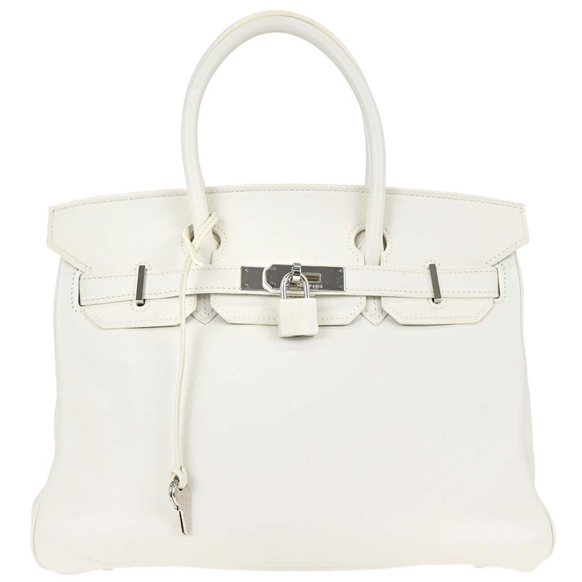 Hermes White Swift Birkin 30 Handbag