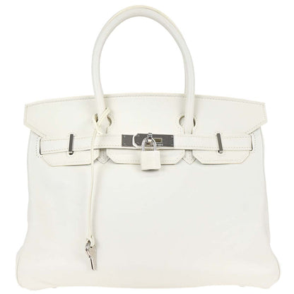 Hermes White Swift Birkin 30 Handbag