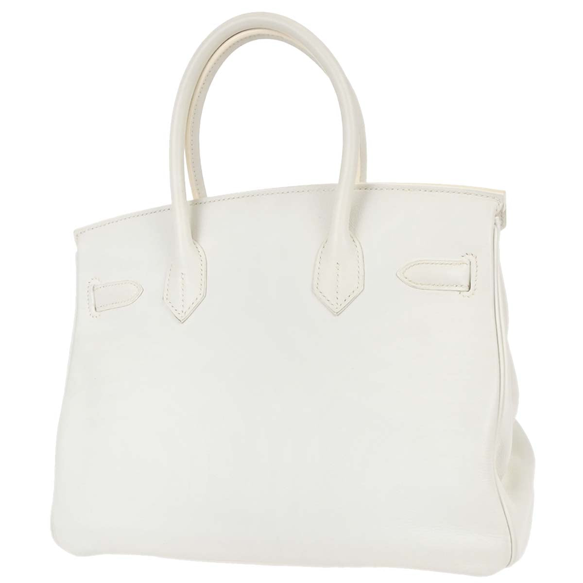 Hermes White Swift Birkin 30 Handbag