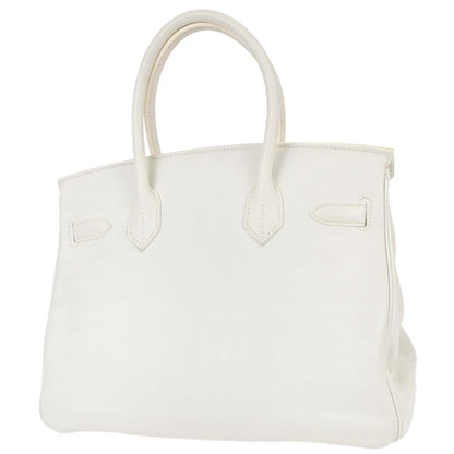 Hermes White Swift Birkin 30 Handbag
