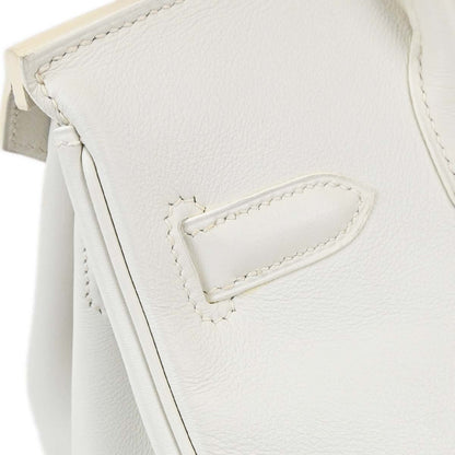 Hermes White Swift Birkin 30 Handbag