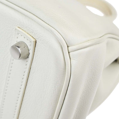 Hermes White Swift Birkin 30 Handbag