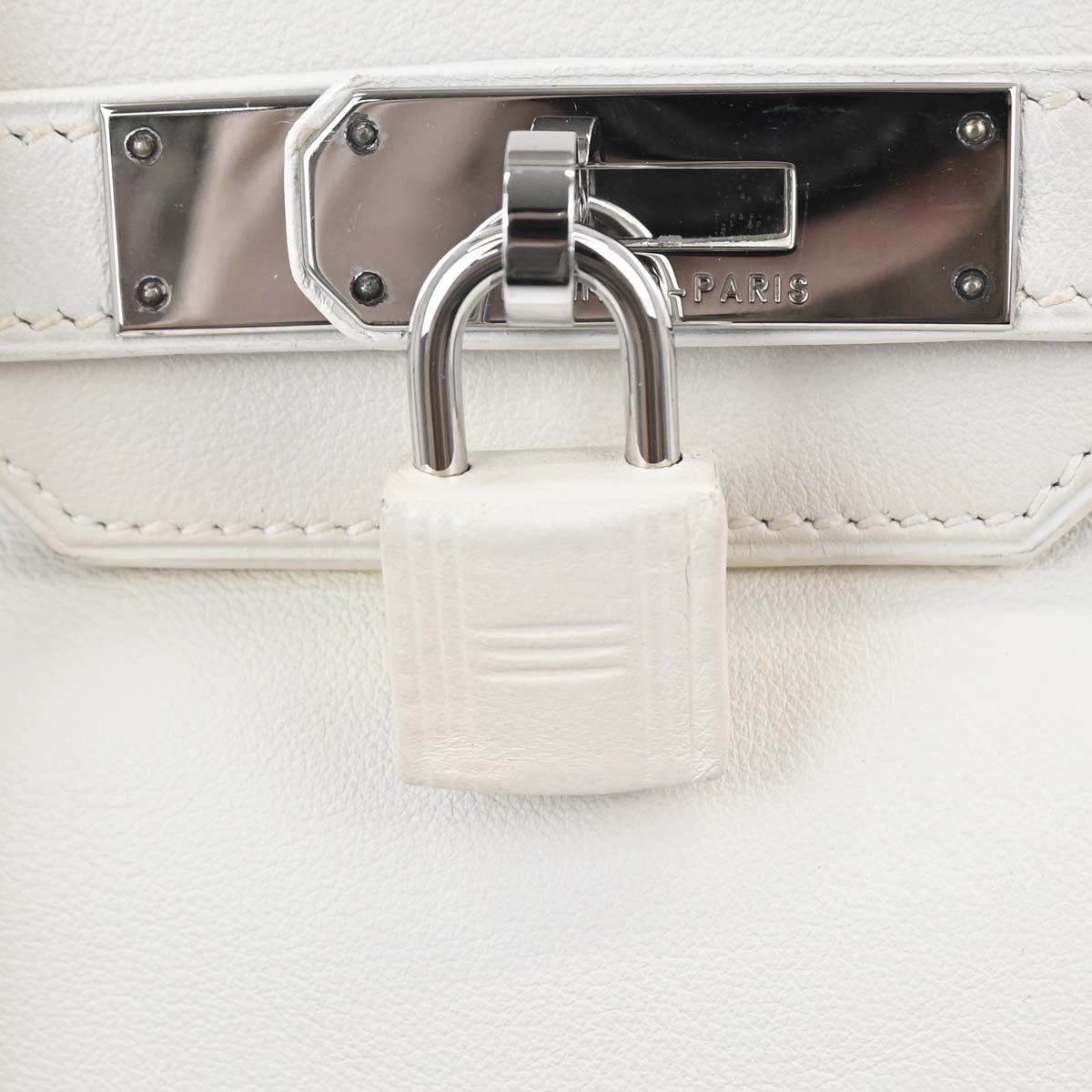Hermes White Swift Birkin 30 Handbag