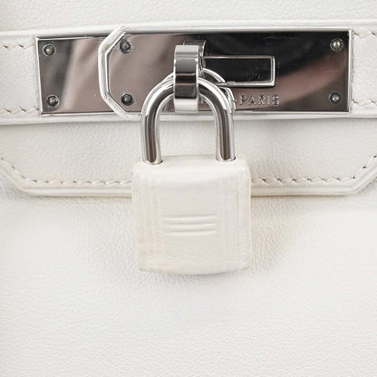 Hermes White Swift Birkin 30 Handbag