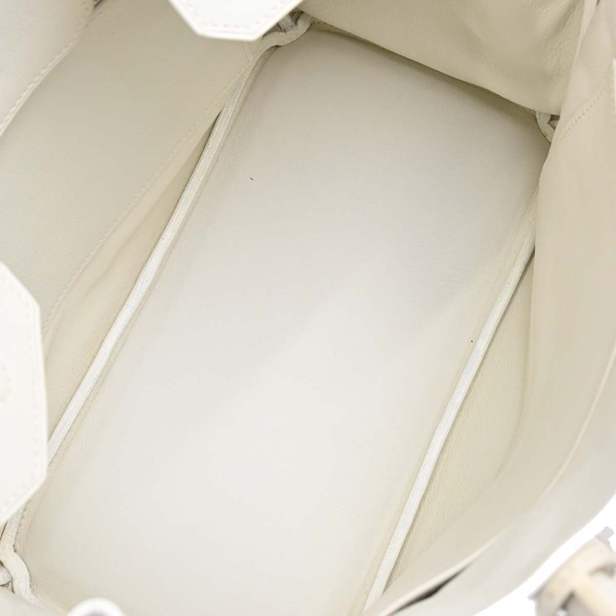Hermes White Swift Birkin 30 Handbag