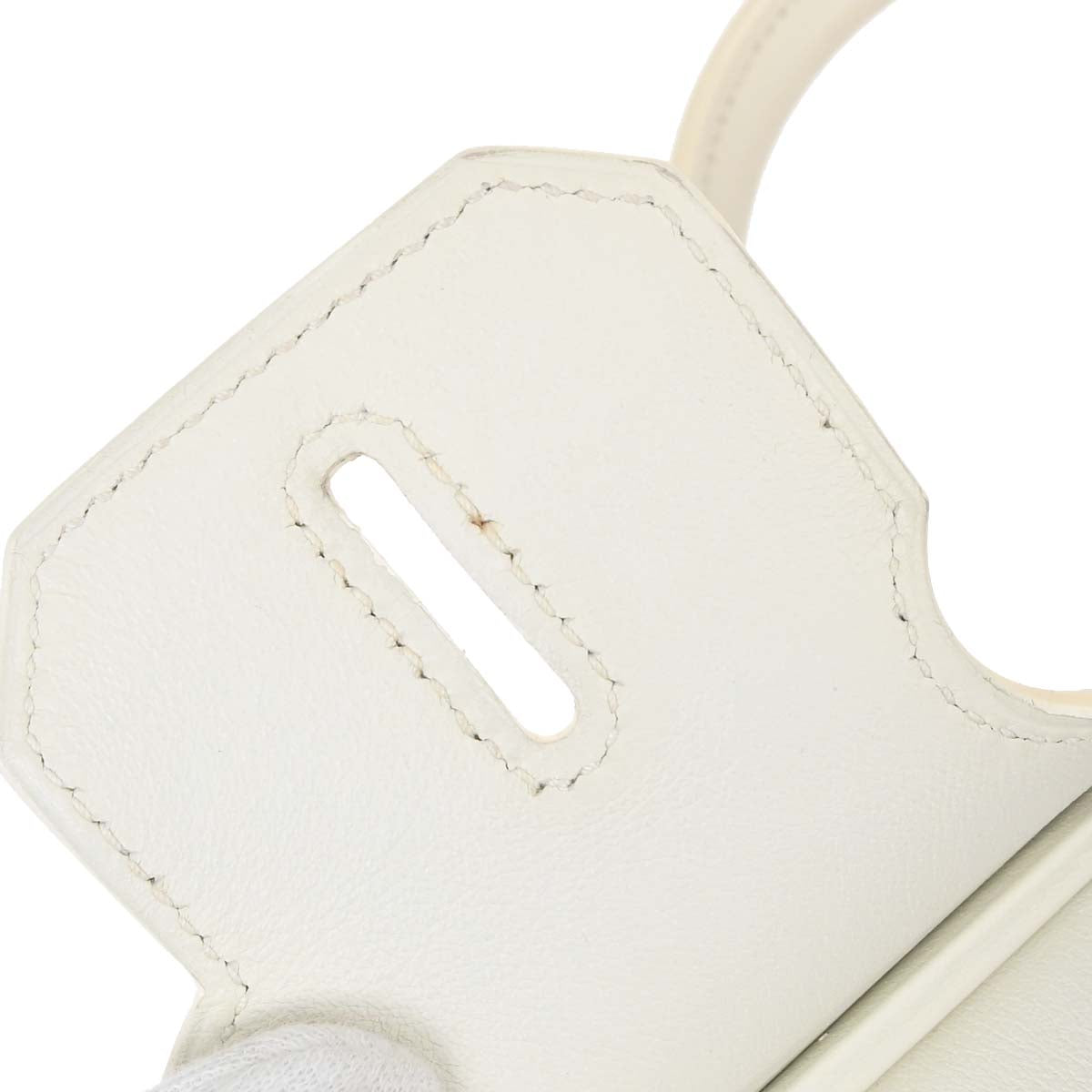 Hermes White Swift Birkin 30 Handbag