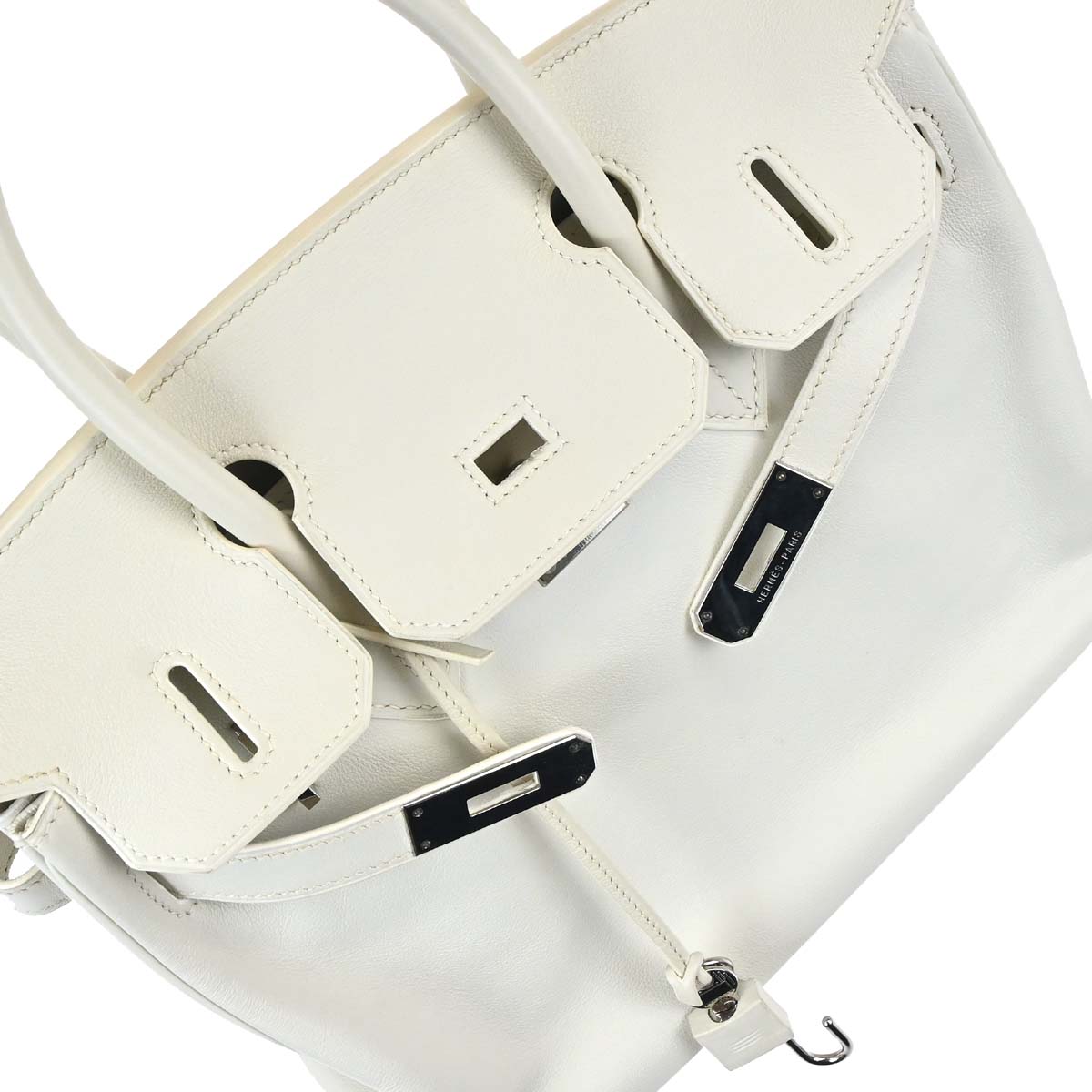 Hermes White Swift Birkin 30 Handbag