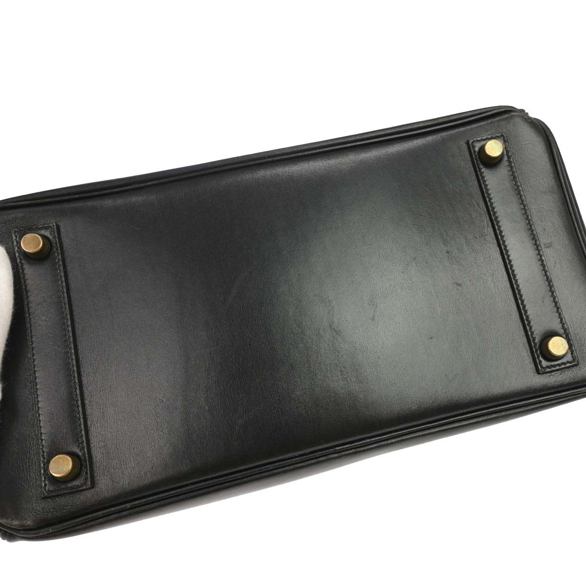 Hermes Black Box Calf HAC Haut a Courroies 32 Handbag