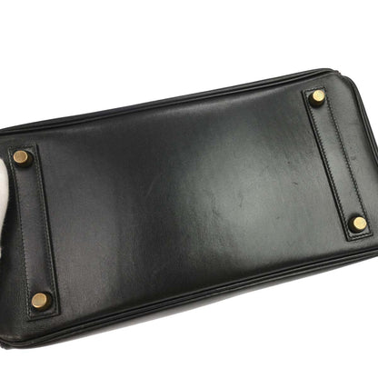 Hermes Black Box Calf HAC Haut a Courroies 32 Handbag