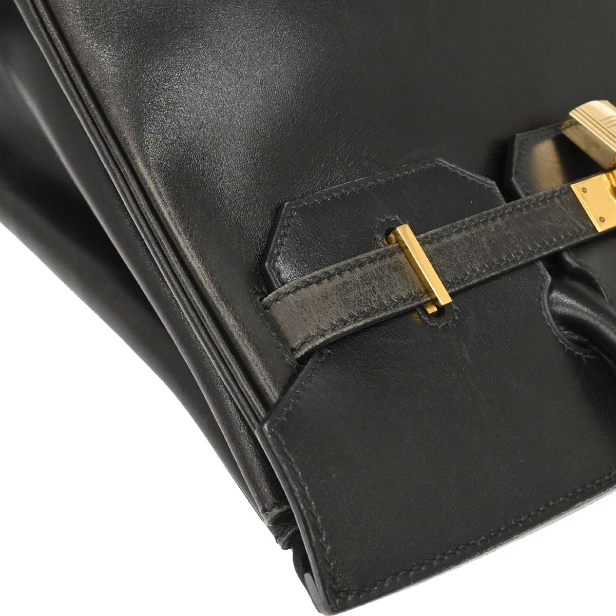 Hermes Black Box Calf HAC Haut a Courroies 32 Handbag