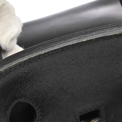 Hermes Black Box Calf HAC Haut a Courroies 32 Handbag