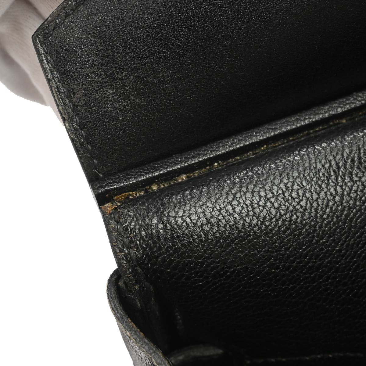 Hermes Black Box Calf HAC Haut a Courroies 32 Handbag