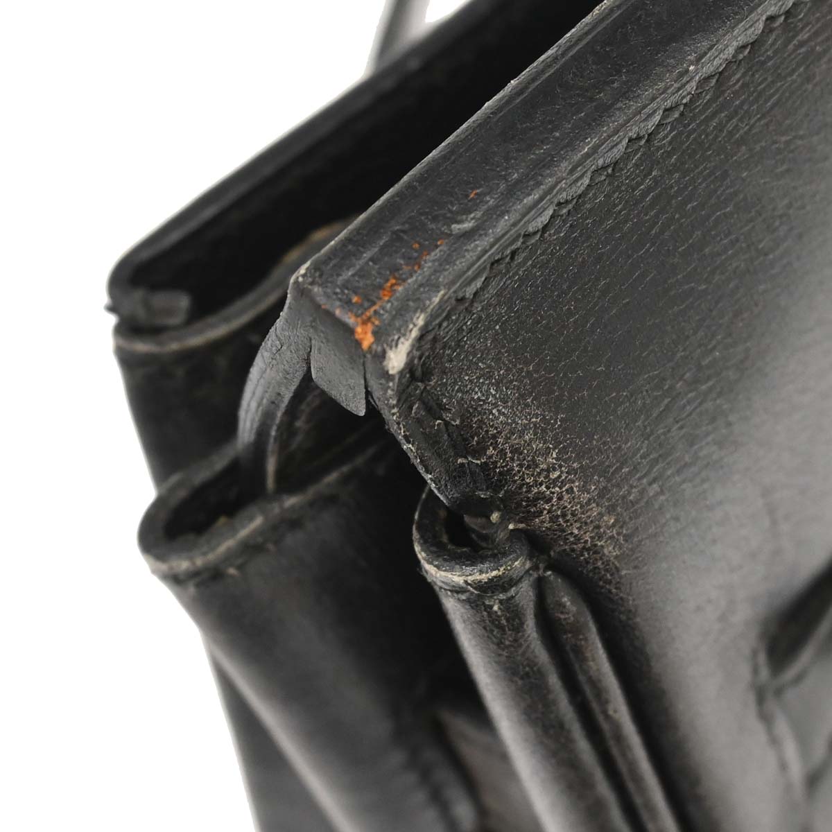 Hermes Black Box Calf HAC Haut a Courroies 32 Handbag