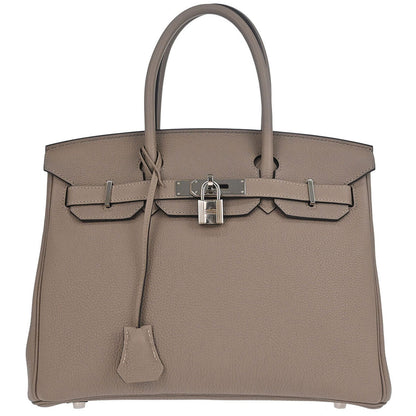 Hermes Gris Asphalt Togo Birkin 30 Handbag