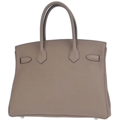 Hermes Gris Asphalt Togo Birkin 30 Handbag