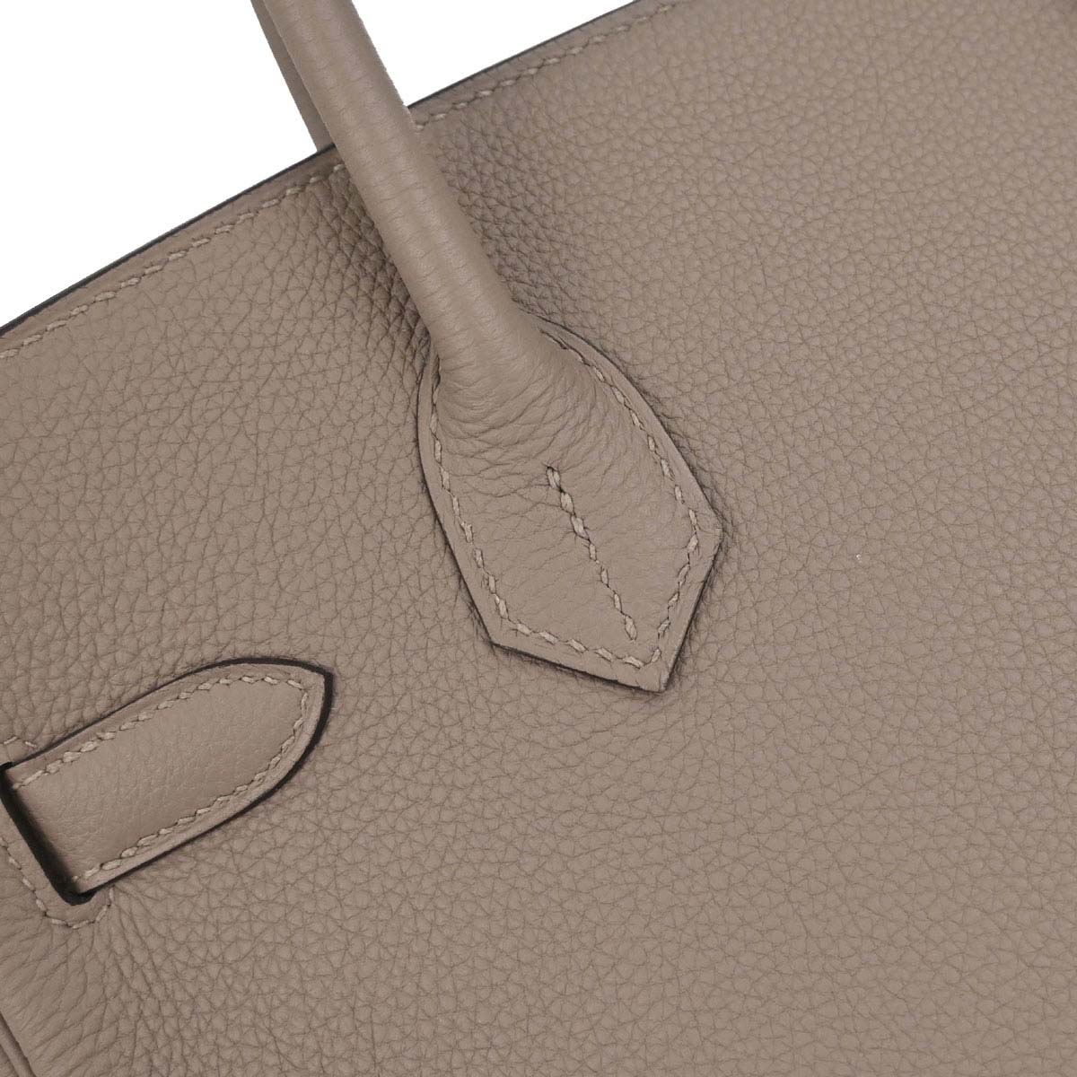 Hermes Gris Asphalt Togo Birkin 30 Handbag