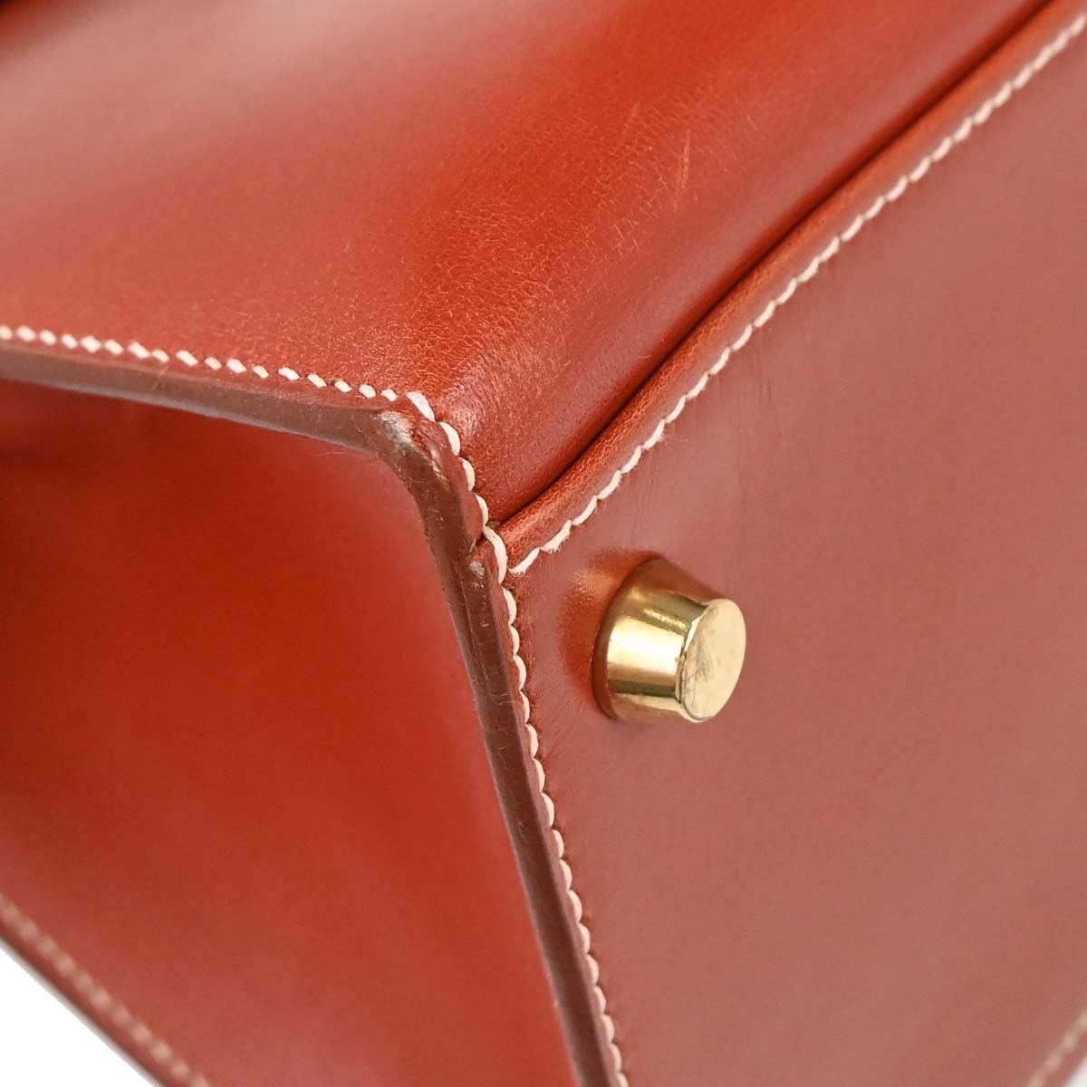 Hermes Etrusque Box Calf Kelly 32 Sellier 2way Shoulder Handbag