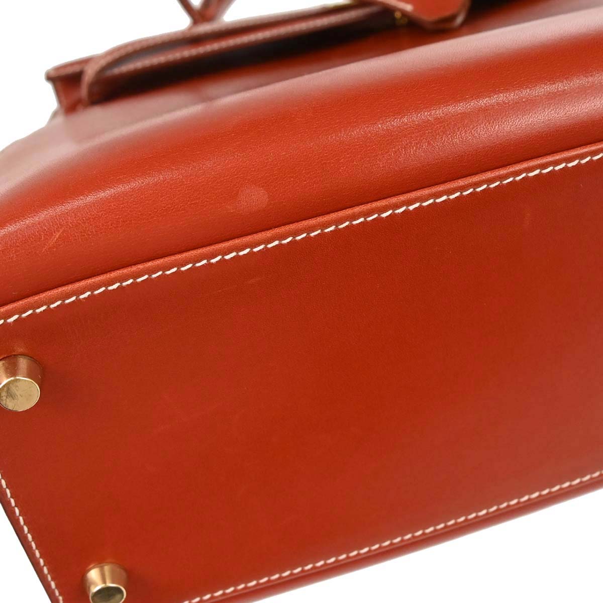 Hermes Etrusque Box Calf Kelly 32 Sellier 2way Shoulder Handbag