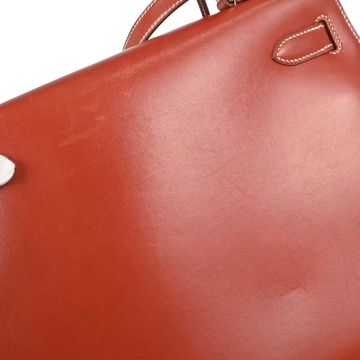 Hermes Etrusque Box Calf Kelly 32 Sellier 2way Shoulder Handbag