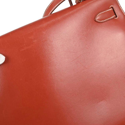 Hermes Etrusque Box Calf Kelly 32 Sellier 2way Shoulder Handbag