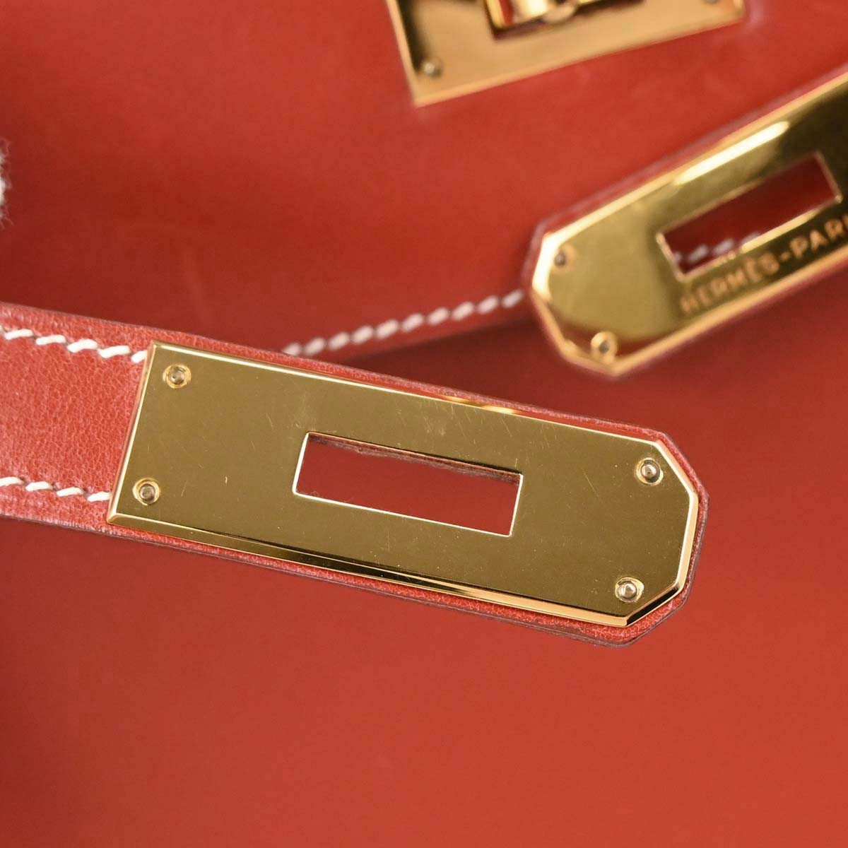 Hermes Etrusque Box Calf Kelly 32 Sellier 2way Shoulder Handbag