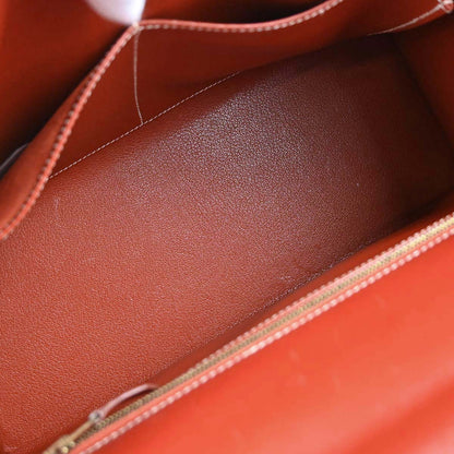Hermes Etrusque Box Calf Kelly 32 Sellier 2way Shoulder Handbag