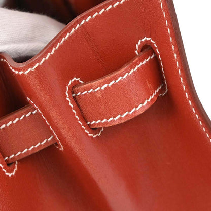 Hermes Etrusque Box Calf Kelly 32 Sellier 2way Shoulder Handbag