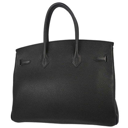 Hermes Black Togo Birkin 35 Handbag