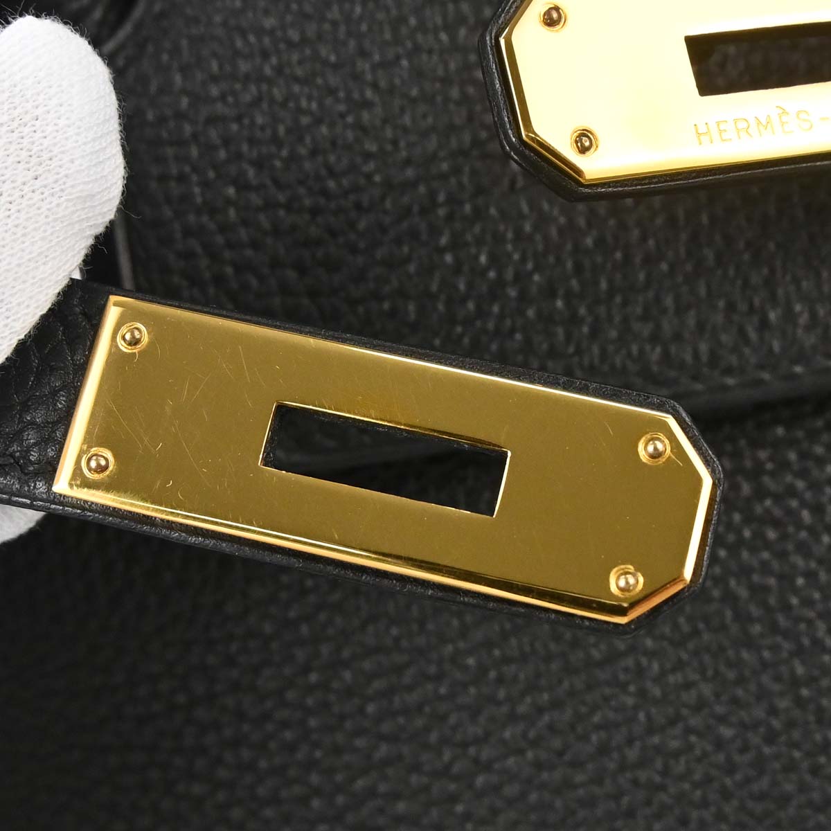 Hermes Black Togo Birkin 35 Handbag