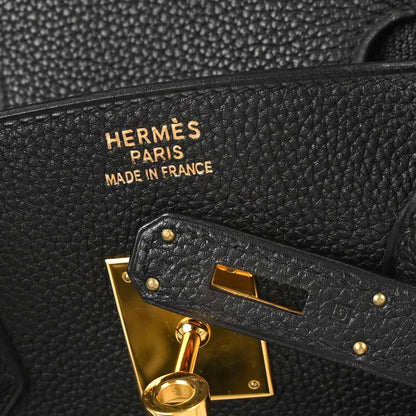 Hermes Black Togo Birkin 35 Handbag