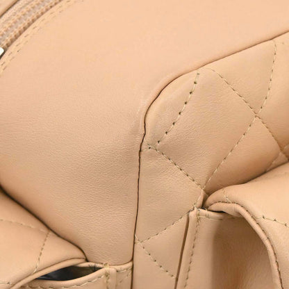 Chanel Beige Calfskin Cambon Ligne Reporter Bag Handbag