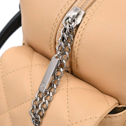 Chanel Beige Calfskin Cambon Ligne Reporter Bag Handbag