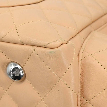 Chanel Beige Calfskin Cambon Ligne Reporter Bag Handbag