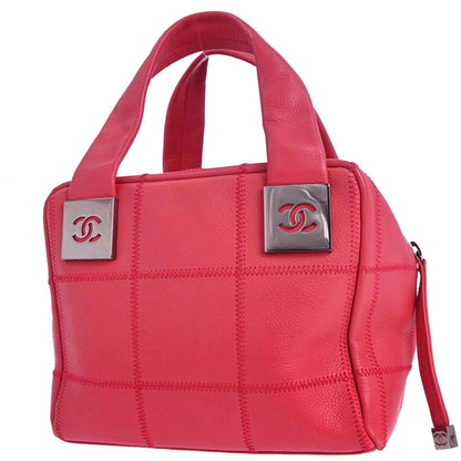 Chanel Red Caviar Choco Bar Wild Stitch Handbag