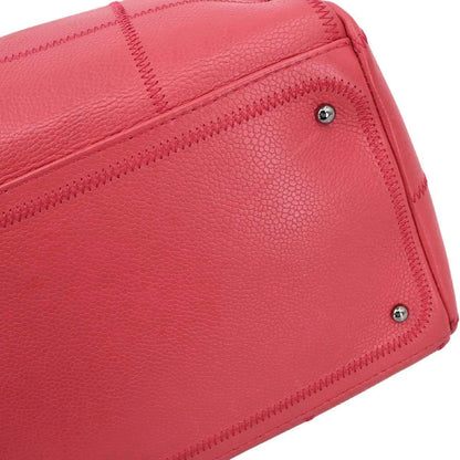 Chanel Red Caviar Choco Bar Wild Stitch Handbag